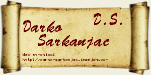 Darko Sarkanjac vizit kartica